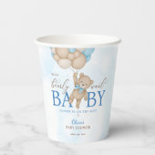 We Can Bearly Wait Baby Shower Papieren Bekers (Achterkant)