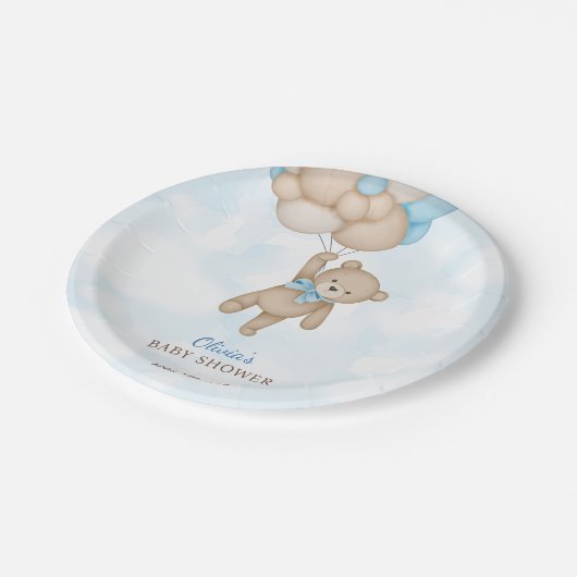 We Can Bearly Wait Baby Shower Papieren Bordje (Gekanteld)