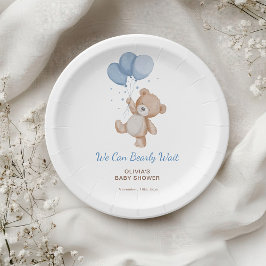 We Can Bearly Wait Baby Shower Papieren Bordje