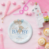 We Can Bearly Wait Baby Shower Papieren Bordje (Feest)