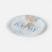 We Can Bearly Wait Baby Shower Papieren Bordje (Gekanteld)