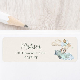 We Can Bearly Wait Baby Shower Retouradres Etiket