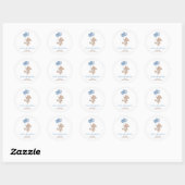We Can Bearly Wait Baby Shower Ronde Sticker (Vel)