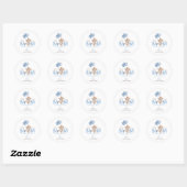 We Can Bearly Wait Baby Shower Ronde Sticker (Vel)
