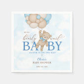 We Can Bearly Wait Baby Shower Servet (Voorkant)
