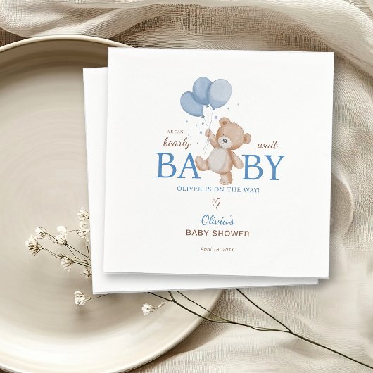 We Can Bearly Wait Baby Shower Servet