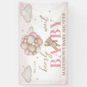 We Can Bearly Wait Baby Shower Slagbanner Spandoek (Verticaal)
