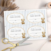 We Can Bearly Wait Baby Shower Teddy Grahams Card Kaart