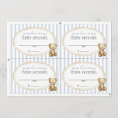 We Can Bearly Wait Baby Shower Teddy Grahams Card Kaart (Voorkant)