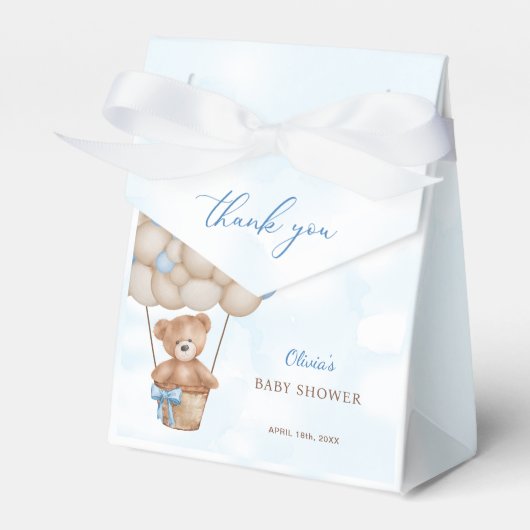 We Can Bearly Wait Baby Shower Thank You Bedankdoosjes (Voorkant Zijde)