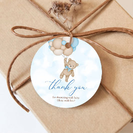 We Can Bearly Wait Baby Shower Thank You Bedankjes Labels