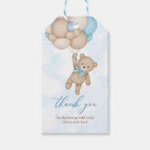 We Can Bearly Wait Baby Shower Thank You Cadeaulabel (Voorkant)
