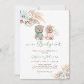 We Can Bearly Wait Baby Shower Uitnodiging (Voorkant)