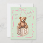 We Can Bearly Wait Baby Shower Uitnodiging (Voorkant)
