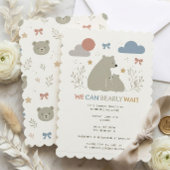 We Can Bearly Wait Baby Shower Uitnodiging