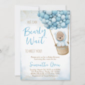 We Can Bearly Wait Baby Shower Uitnodiging (Voorkant)