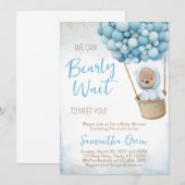 We Can Bearly Wait Baby Shower Uitnodiging (Voorkant / Achterkant)