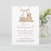 We Can Bearly Wait Baby Shower Uitnodiging (Staand voorkant)