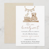 We Can Bearly Wait Baby Shower Uitnodiging (Voorkant / Achterkant)