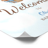 We Can Bearly Wait Baby Shower Welcome Sign Poster (Hoek)
