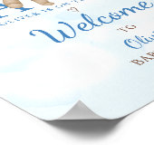 We Can Bearly Wait Baby Shower Welcome Sign Poster (Hoek)