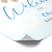 We Can Bearly Wait Baby Shower Welcome Sign Poster (Hoek)