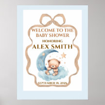 We Can Bearly Wait Baby Shower Welkom Bord Teddy