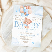 We Can Bearly Wait Ballon Baby Shower Uitnodiging