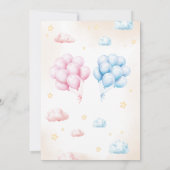 We Can Bearly Wait Bear Gender Reveal  Kaart (Achterkant)