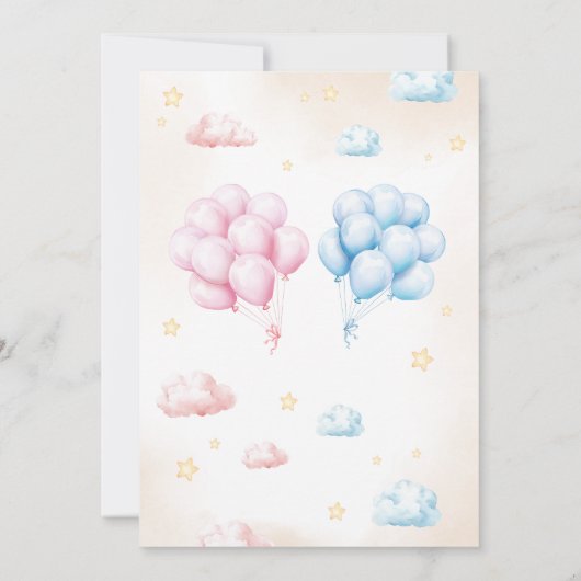 We Can Bearly Wait Bear Gender Reveal  Kaart (Achterkant)