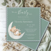 We Can Bearly Wait Bear Green Baby Shower