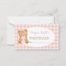 We Can Bearly Wait Beer Baby Meisje Luier Raffle