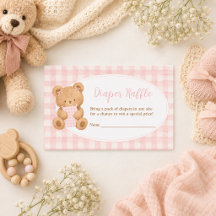 We Can Bearly Wait Beer Baby Meisje Luier Raffle