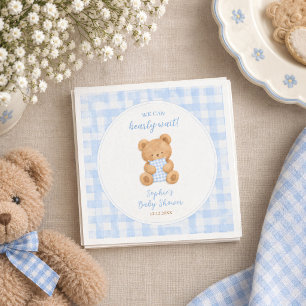 We Can Bearly Wait Beer Jongen Baby Borrel Servet