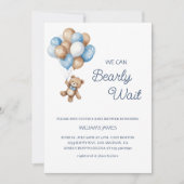 We Can Bearly Wait beroemd gemaakt door Blue & Bro Kaart (Voorkant)