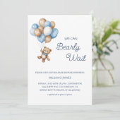 We Can Bearly Wait beroemd gemaakt door Blue & Bro Kaart (Staand voorkant)