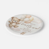 We Can Bearly Wait Birthday Papieren Bordje (Gekanteld)