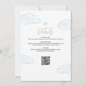 We Can Bearly Wait Blauwe Jongen All In One Baby S Kaart (Achterkant)