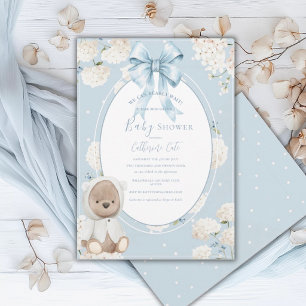 We Can Bearly Wait Bloemrijke Baby Shower Kaart
