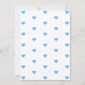 We Can Bearly Wait Blue Teddy Bear Baby Shower Kaart (Achterkant)