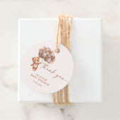 We Can Bearly Wait Boho Ballon Bedankt Bedankjes Labels (In situ)