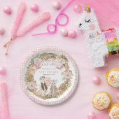 We Can Bearly Wait Boho Bear Family Baby Shower Papieren Bordje (Feest)