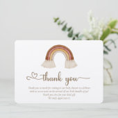 We Can Bearly Wait Boho Speelgoed Bedankkaart (Staand voorkant)