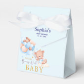 We Can Bearly Wait, Boy Baby Shower Bedankdoosjes (Voorkant Zijde)