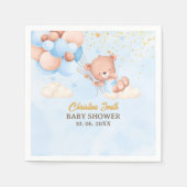 We Can Bearly Wait , Boy Baby Shower Servet (Voorkant)
