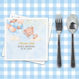 We Can Bearly Wait , Boy Baby Shower Servet