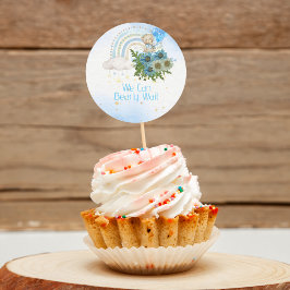 We Can Bearly Wait Cupcake Versiering Ronde Sticker