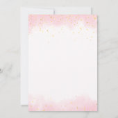 We Can Bearly Wait Cute Bear Girl Baby Shower Kaart (Achterkant)