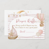 We Can Bearly Wait Diaper Raffle Card Informatiekaartje (Voorkant / Achterkant)