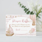 We Can Bearly Wait Diaper Raffle Card Informatiekaartje (Staand voorkant)